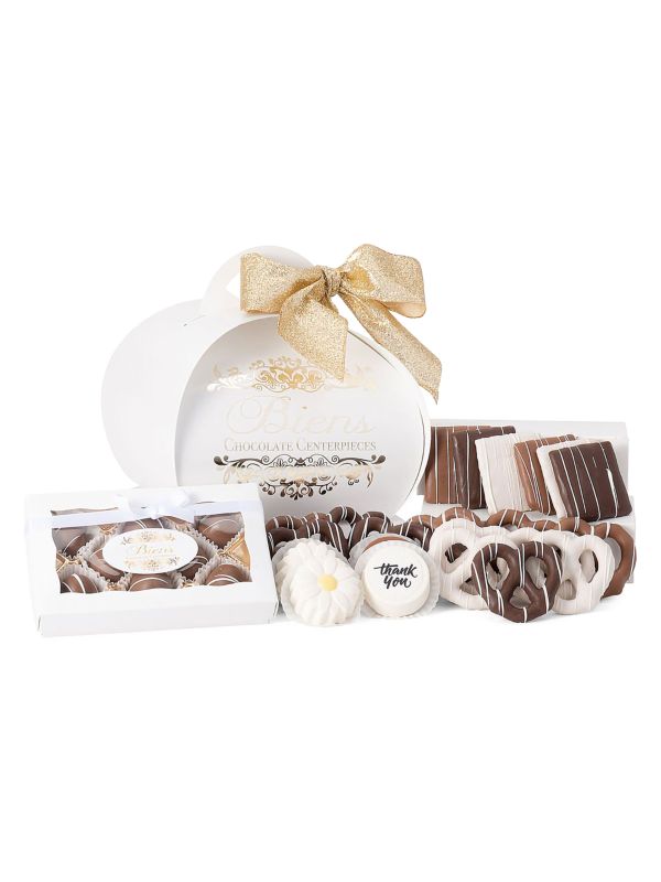 Biens Chocolate Centerpieces 30-Piece Thank You Chocolate Gift Set